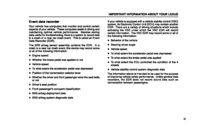 2005 Lexus GX 470 Owner's Manual | English