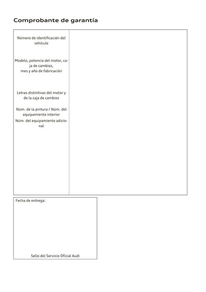 2018-2023 Audi A1 Sportback/A1 citycarver Owner's Manual | Spanish