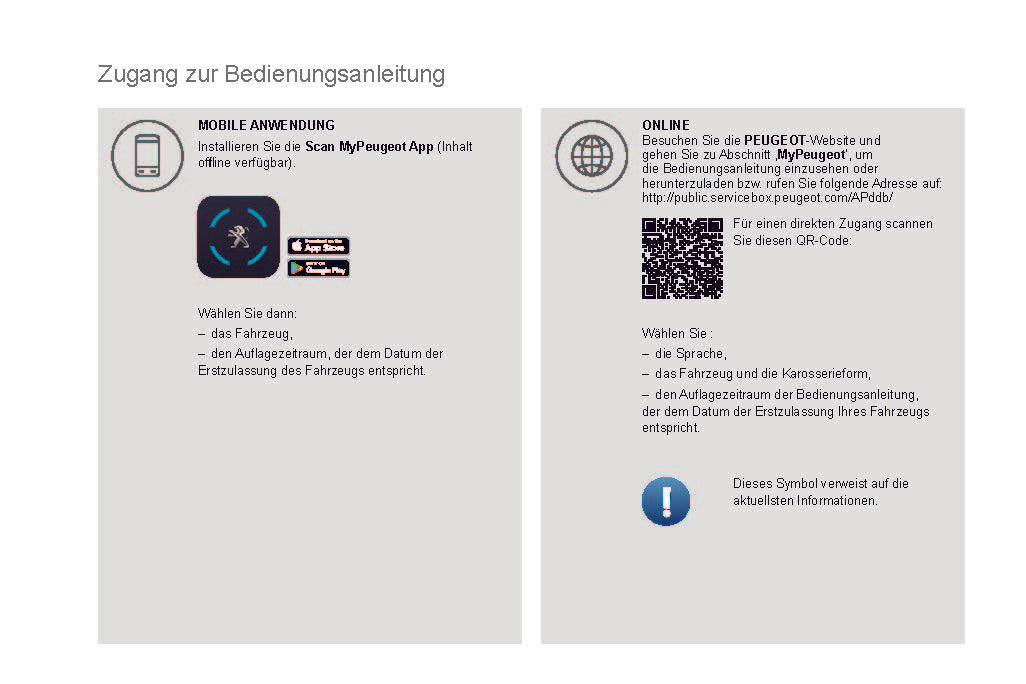 2019-2020 Peugeot 208/e-208 Owner's Manual | German