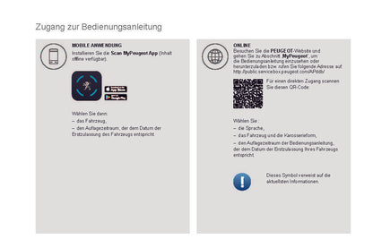 2019-2020 Peugeot 208/e-208 Owner's Manual | German