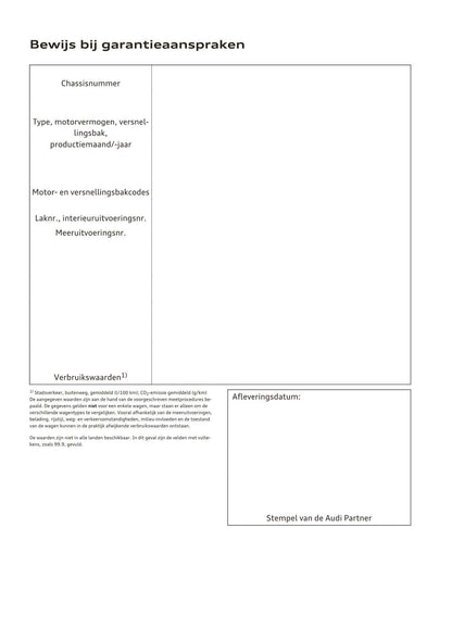 2017-2018 Audi A3/S3/RS 3 Owner's Manual | Dutch