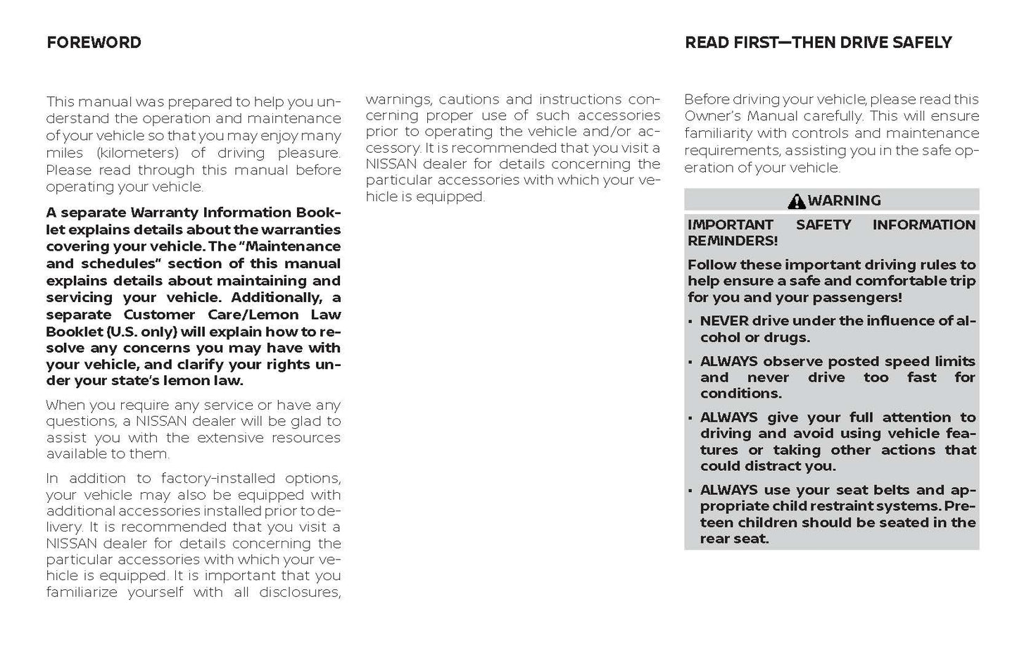 2019 Nissan Rogue Owner's Manual | English