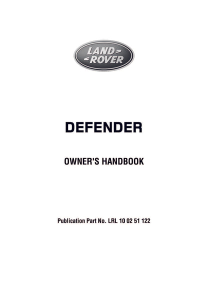 2012 Land Rover Defender Owner's Manual | English