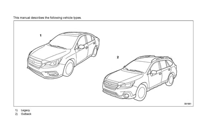 2019 Subaru Legacy/Outback Manuel du propriétaire | Anglais