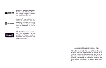 2011 Nissan 370Z Owner's Manual | English