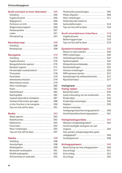 2017-2018 Audi A3/S3/RS 3 Owner's Manual | Dutch