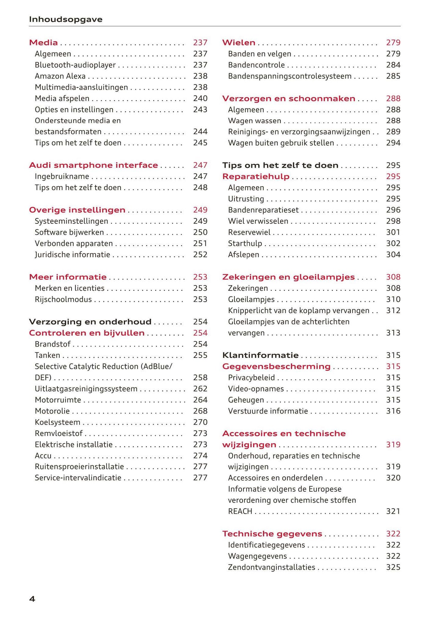 2018-2023 Audi Q3 Manuel du propriétaire | Néerlandais