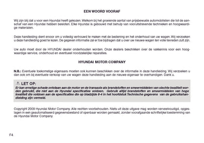 2006-2013 Hyundai ix55 Manuel du propriétaire | Néerlandais