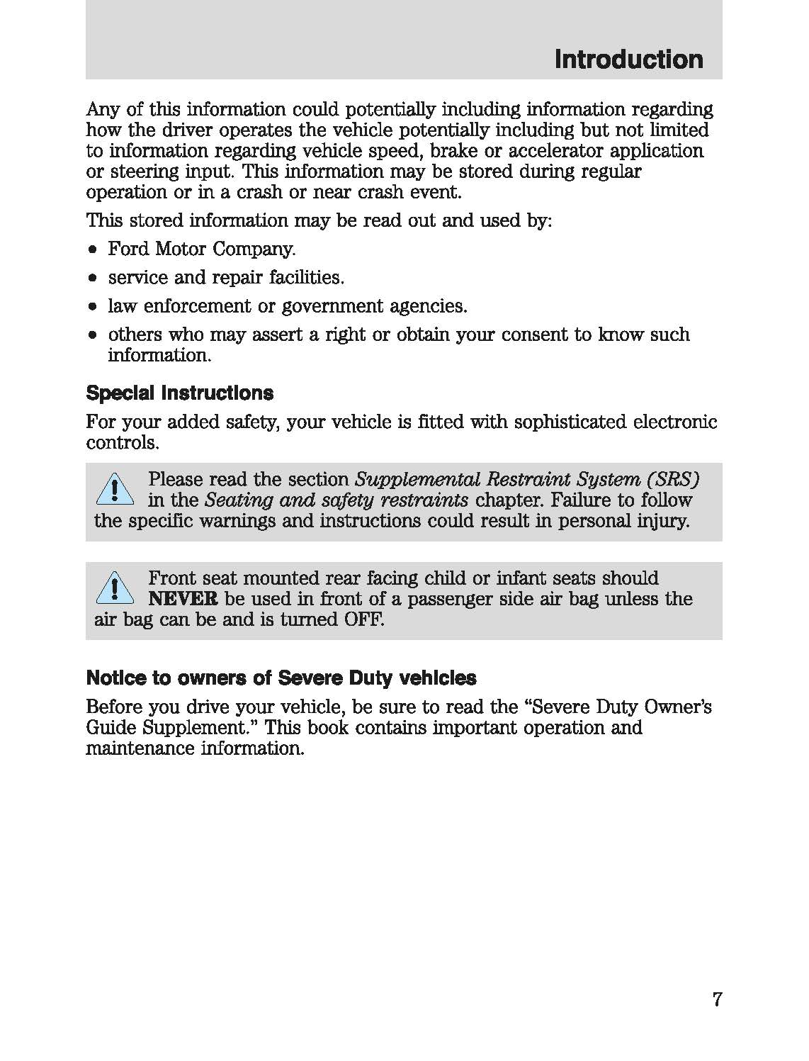 2003 Mercury Marauder Owner's Manual | English