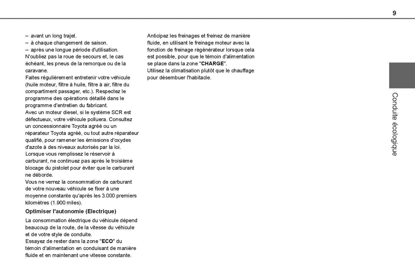 2021-2024 Toyota Proace City/Proace City Van/Proace City Verso Owner's Manual | French