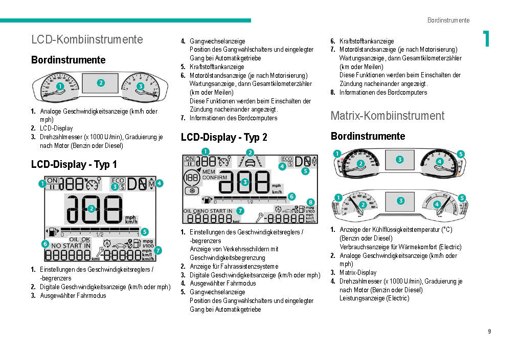 2019-2020 Peugeot 208/e-208 Owner's Manual | German