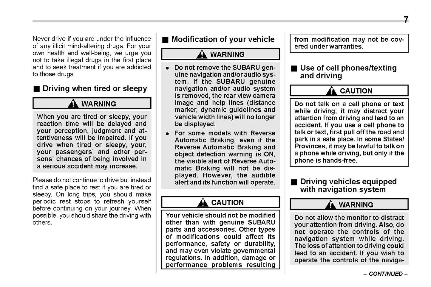 2020 Subaru Forester Owner's Manual | English