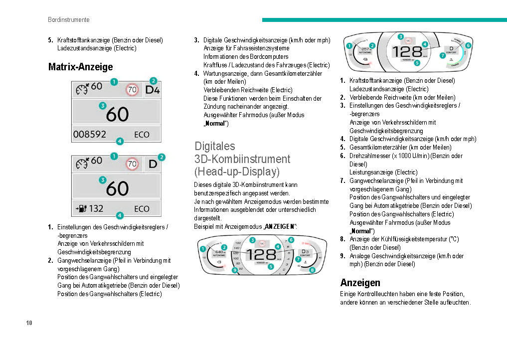 2019-2020 Peugeot 208/e-208 Owner's Manual | German