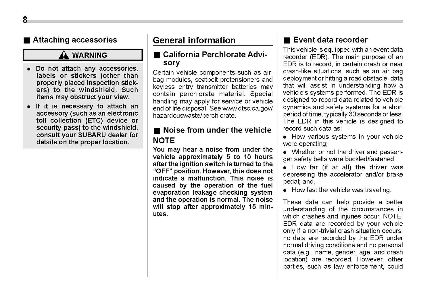 2020 Subaru Crosstrek Hybrid Owner's Manual | English