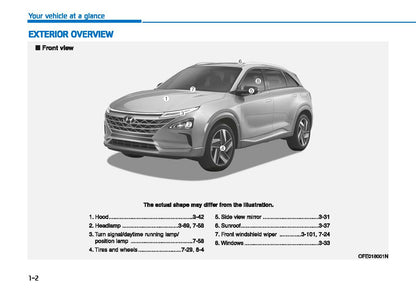 2019 Hyundai Nexo Manuel du propriétaire | Anglais