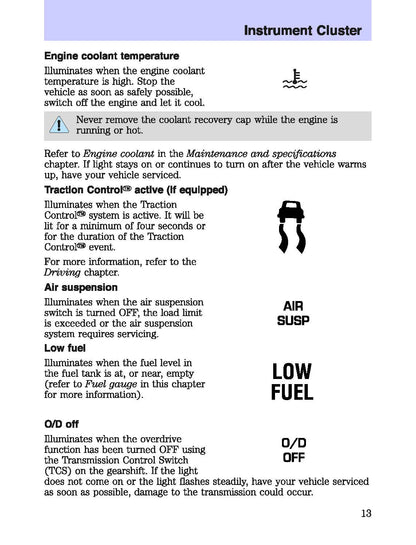2003 Mercury Marauder Owner's Manual | English