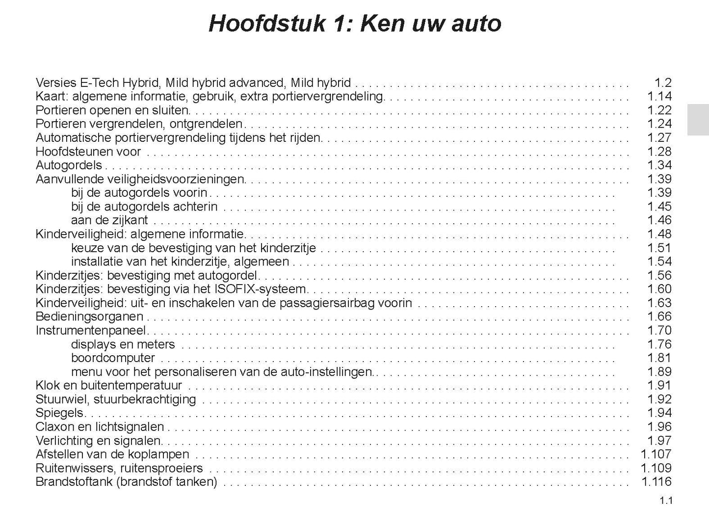 2022-2023 Renault Austral Owner's Manual | Dutch