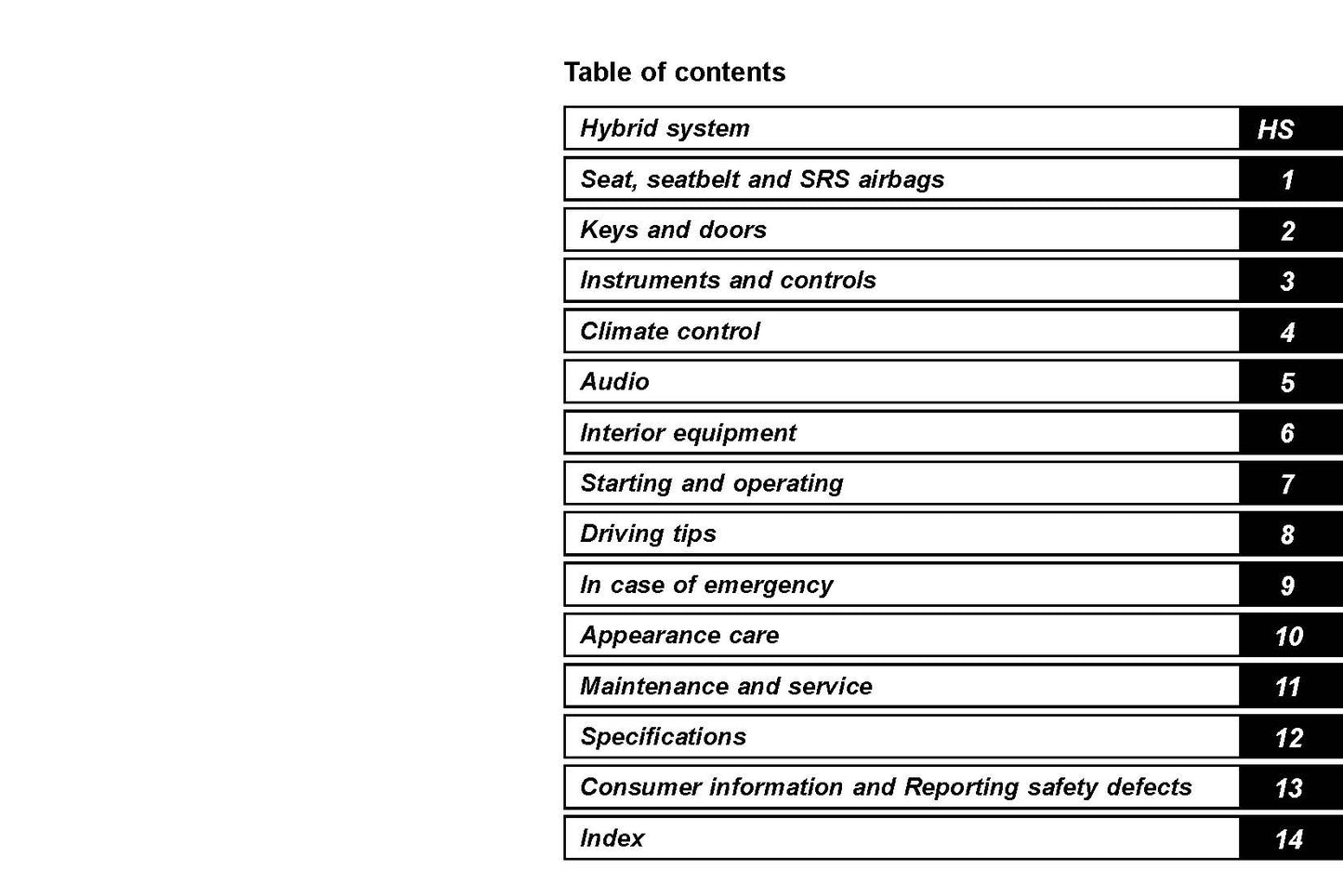 2020 Subaru Crosstrek Hybrid Owner's Manual | English