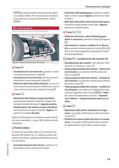 2015-2019 Audi A4 Manuel du propriétaire | Italien