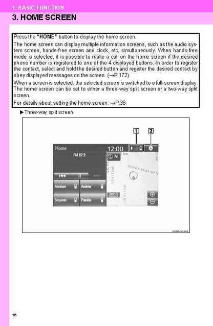 Toyota Camry Hybrid Navigation And Multimedia System Owner's Manual 2017