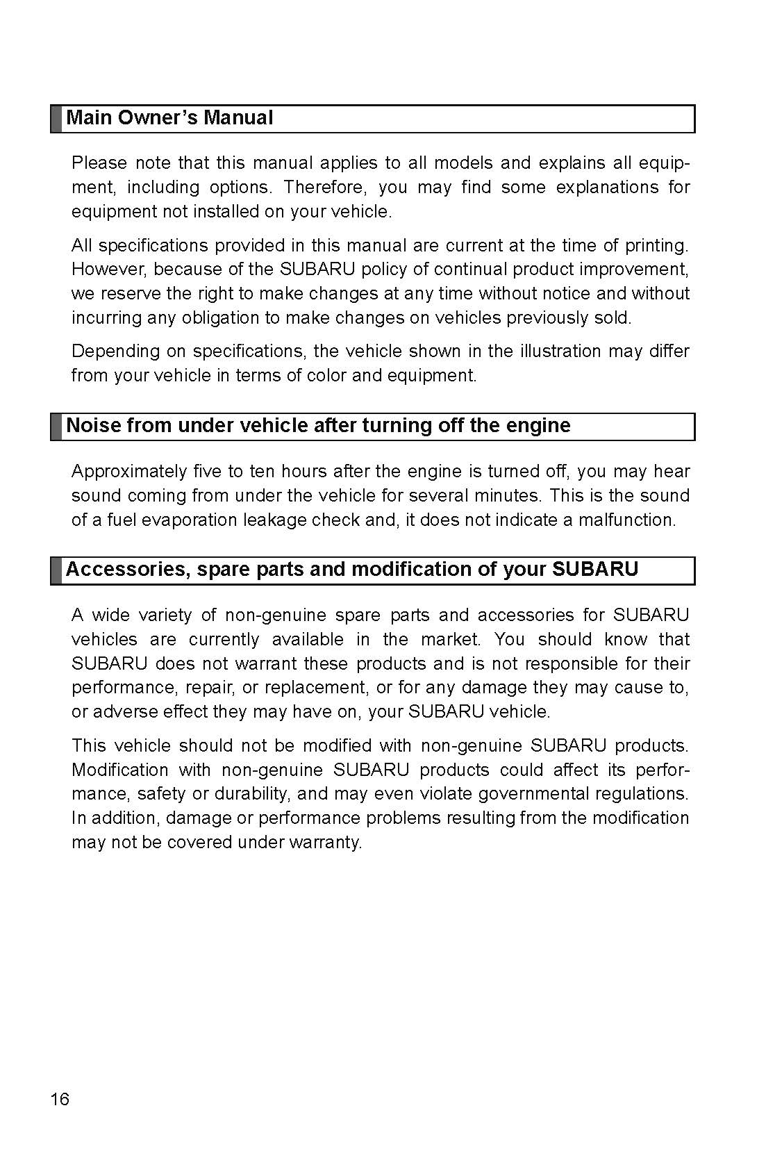 2017 Subaru BRZ Owner's Manual | English