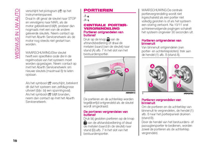 2016-2022 Abarth 595/695 Owner's Manual | Dutch