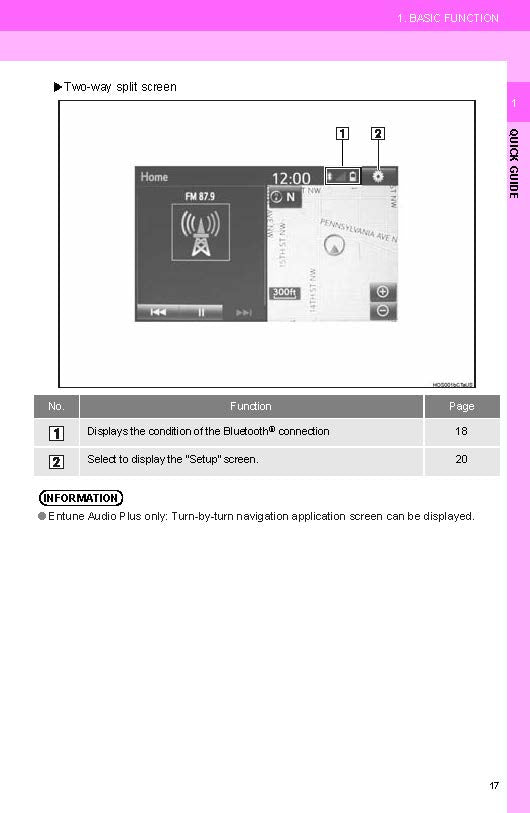 Toyota Camry Hybrid Navigation And Multimedia System Owner's Manual 2017