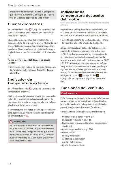 2018-2023 Audi A1 Sportback/A1 citycarver Owner's Manual | Spanish