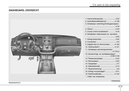 2009-2010 Hyundai ix55 Owner's Manual | Dutch