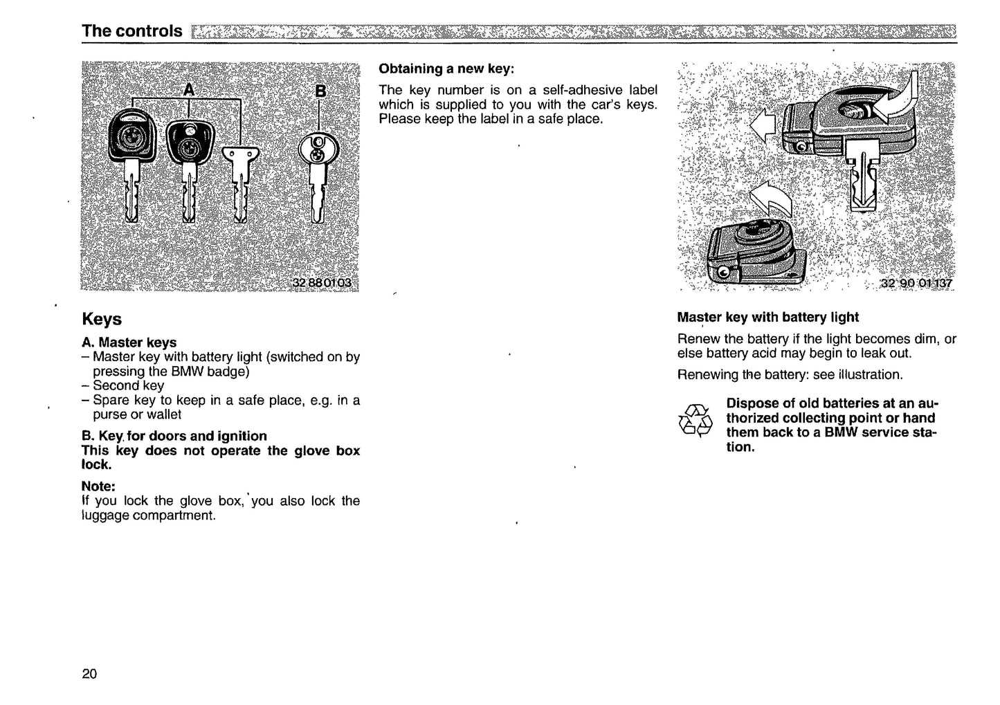 1993 BMW 8 Series Owner's Manual | English