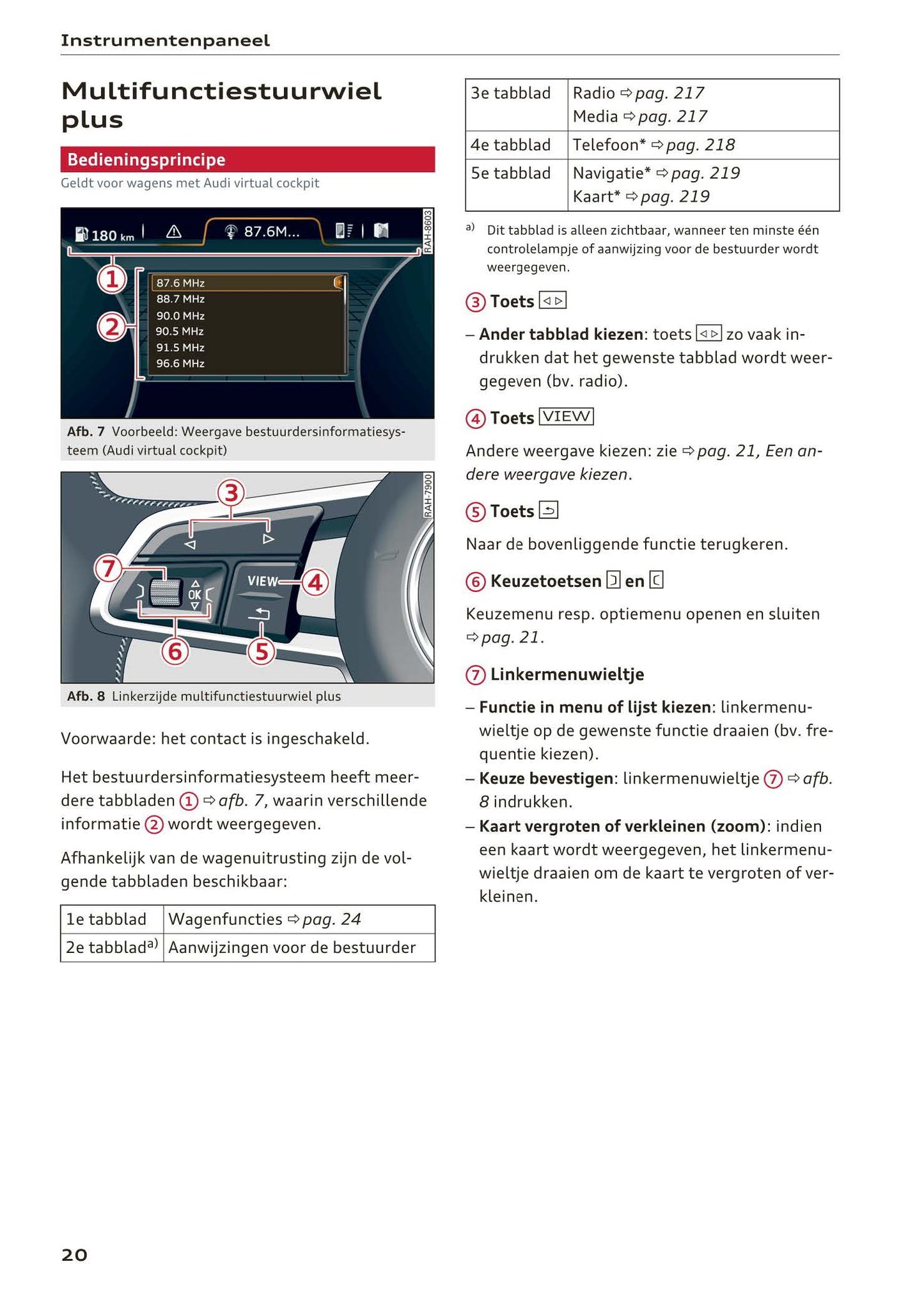2017-2018 Audi A3/S3/RS 3 Owner's Manual | Dutch