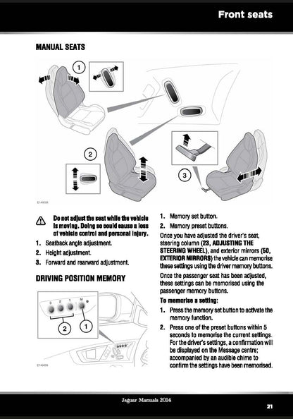 2015 Jaguar F-Type Owner's Manual | English