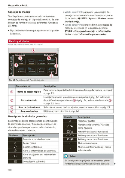 2018-2023 Audi A1 Sportback/A1 citycarver Owner's Manual | Spanish