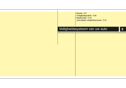 2009-2010 Hyundai ix55 Owner's Manual | Dutch