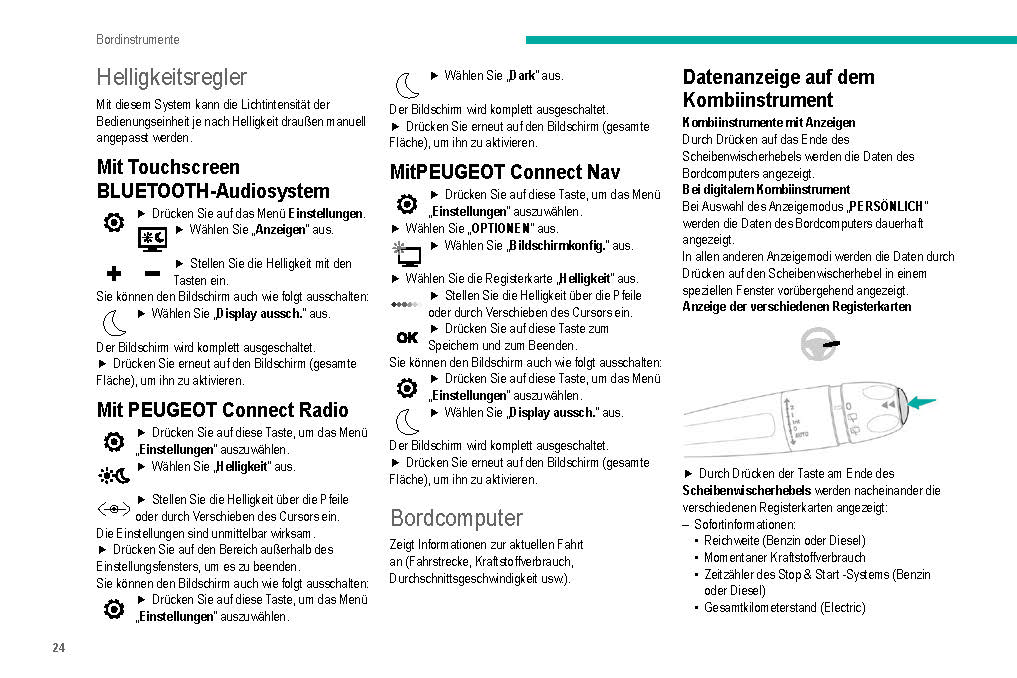 2019-2020 Peugeot 208/e-208 Owner's Manual | German