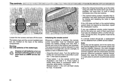 1991 BMW 8 Series Owner's Manual | English