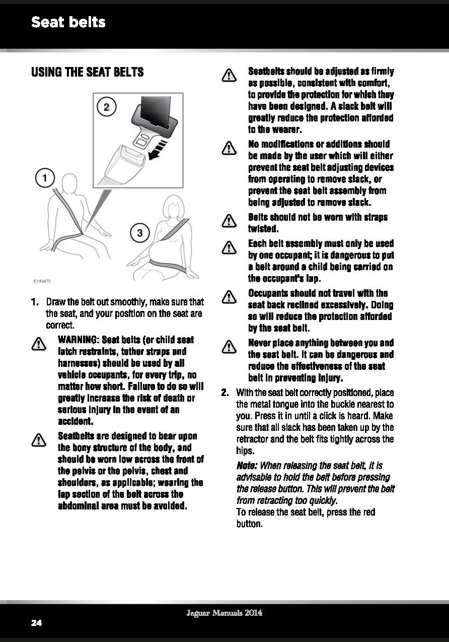 2015 Jaguar F-Type Owner's Manual | English