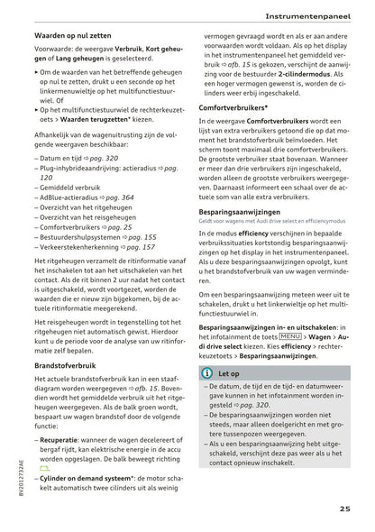 2017-2018 Audi A3/S3/RS 3 Owner's Manual | Dutch