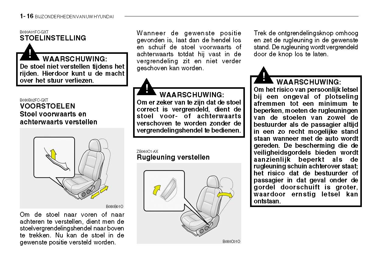 2005-2006 Hyundai Santa Fe Owner's Manual | Dutch