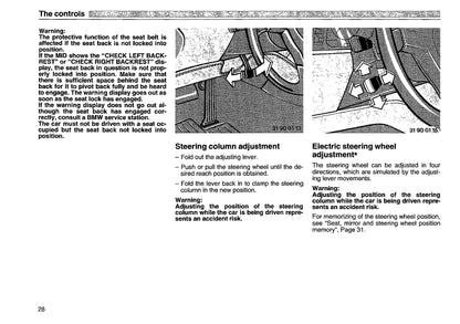 1993 BMW 8 Series Owner's Manual | English