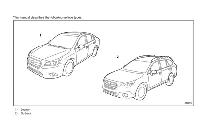 2017 Subaru Legacy/Outback Owner's Manual | English