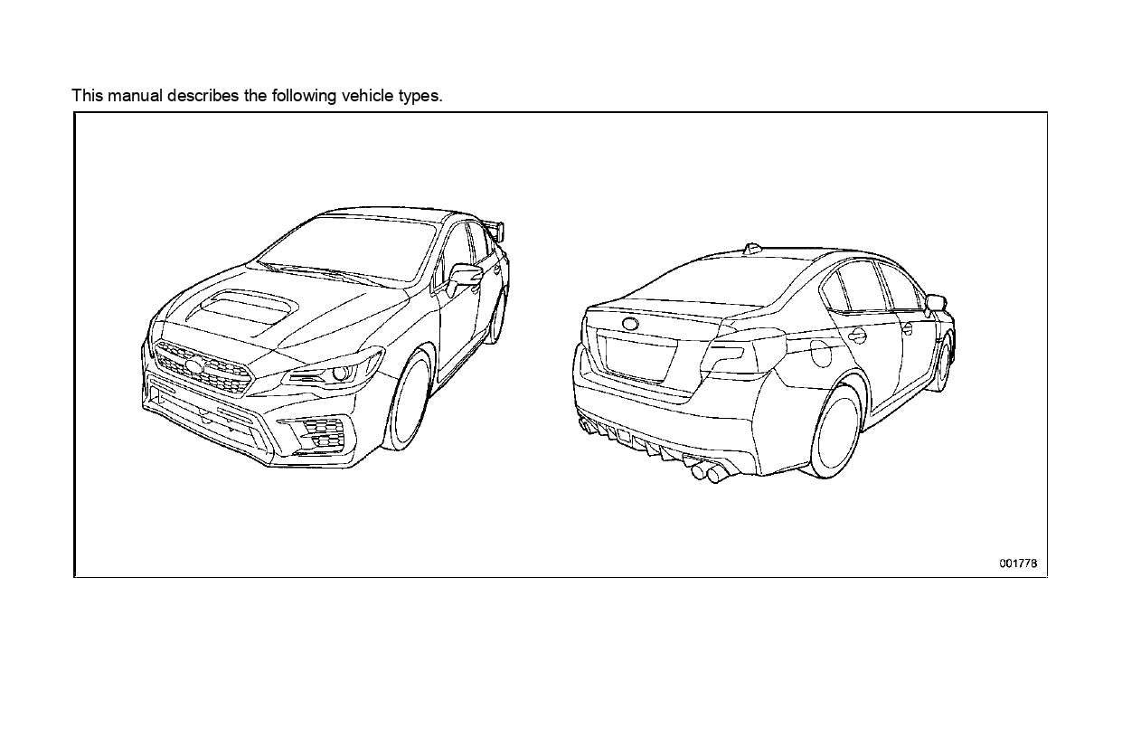 2021 Subaru WRX Owner's Manual | English