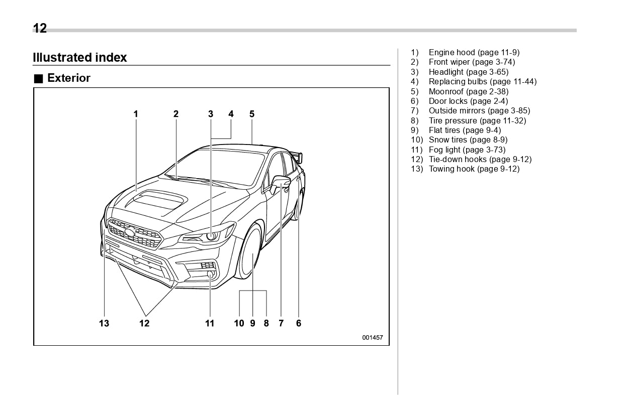 2019 Subaru WRX Owner's Manual | English