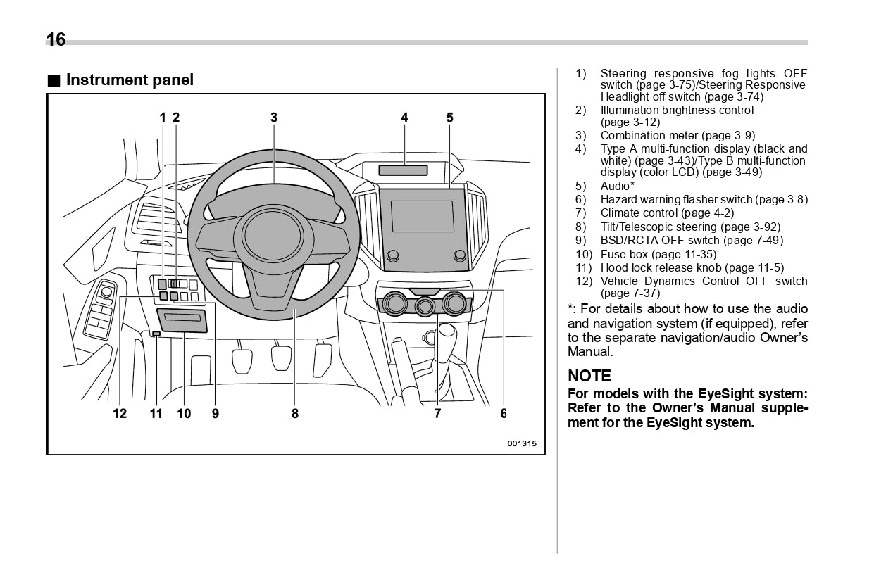 2018 Subaru Impreza Owner's Manual | English