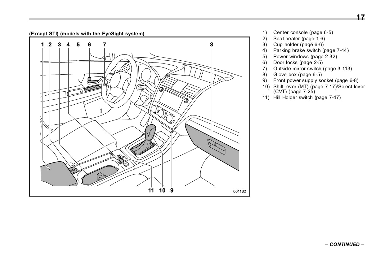 2017 Subaru WRX Owner's Manual | English