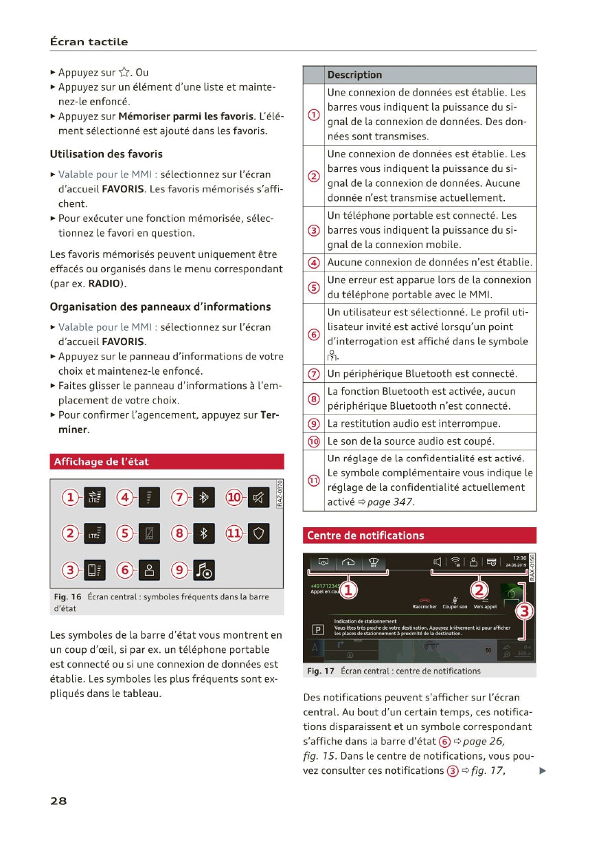 2020-2023 Audi A3 Limousine/A3 Sportback/A3 Sportback g-tron/S3 Limousine/S3 Sportback Owner's Manual | French